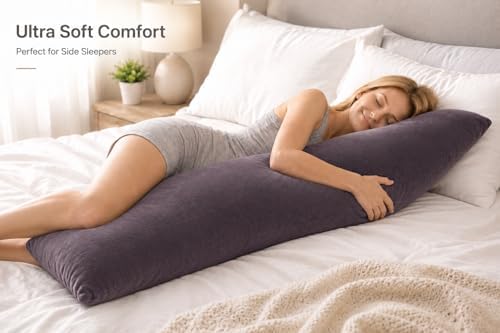 evolive Plush Body Pillow Cover 21"x54", Hidden Zipper - Image 4