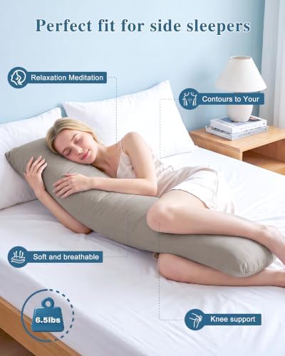 YZ HOME Weighted Body Pillow 6.5lbs Cooling Body Pillow - Image 2