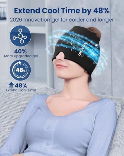 ONLYCARE 2 Pack Migraine Relief Cap, Headache Relief Cap - Image 3