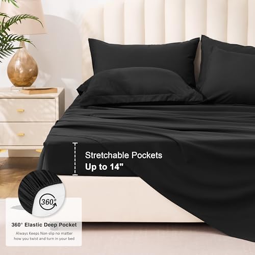 Love's cabin Queen Comforter Set Ash Black, 7 Pieces Queen Bed in a Bag - Image 6