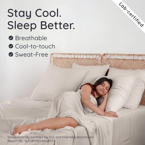 Bambaw 100% Viscose Derived from Bamboo Twin XL Fitted Sheet – Twin XL Fitted - Image 3