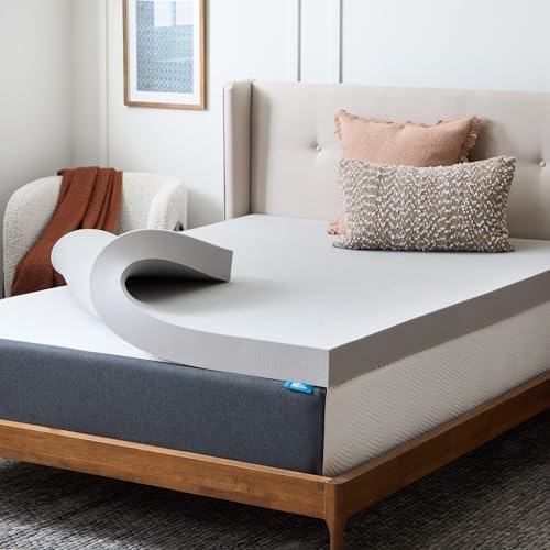 Lucid® 4" Bamboo Charcoal Memory Foam Topper – Extra Thick – Twin XL by Lucid