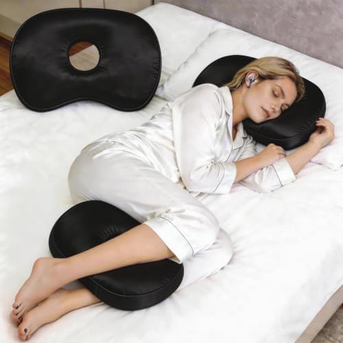 4" Hole Piercing Pillow for Side Sleepers by Nockovi