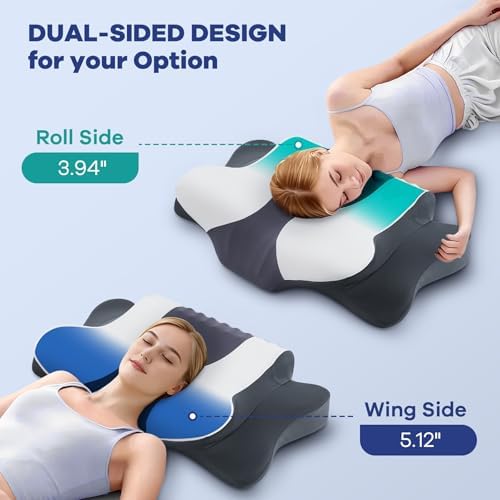 DONAMA Cervical Pillow for Neck Pain, Ergonomic Memory Foam Contour Pillow - Image 3
