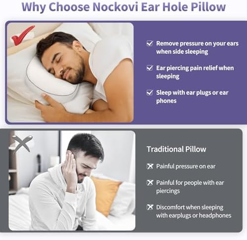 Piercing Pillow for Side Sleepers, 3.5" Hole - Image 4