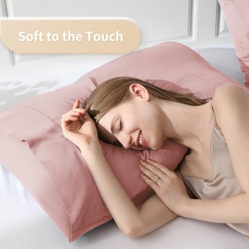 Queen Pillowcases, Cooling Viscose from Bamboo Pillow Covers - Image 3