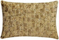 The HomeCentric Decorative Gold Pack of 2, Velvet Sequins & Animal Oblong Pillow by TheHomeCentric