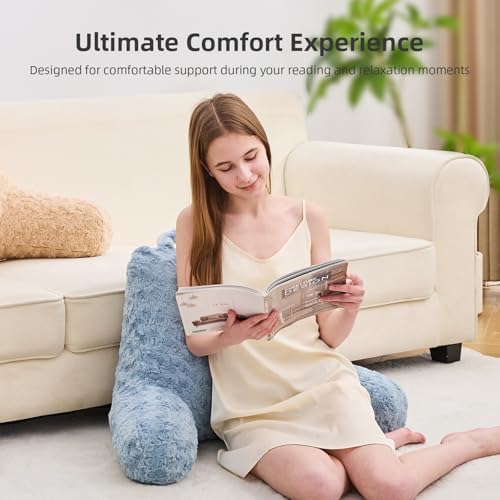 Reading Pillow, Rose Velvet Back Pillow - Image 2