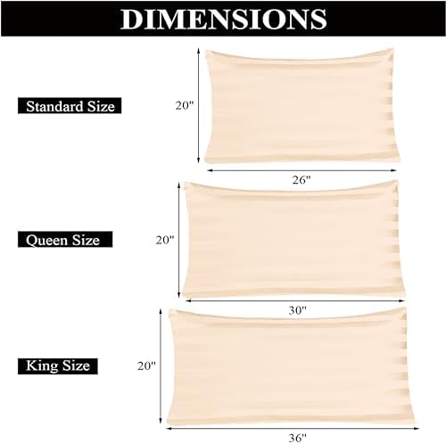 100% Egyptian Cotton Queen Size Pillow Protectors - Image 5