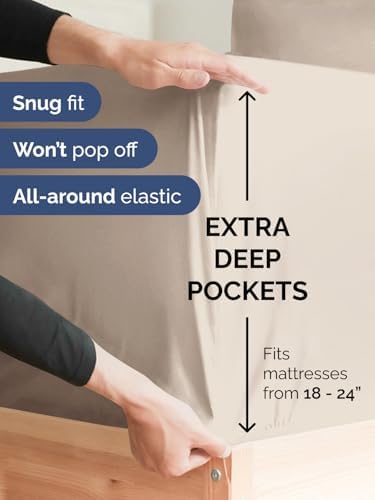 CGK Linens Extra Deep Cal King Fitted Sheet - Image 2