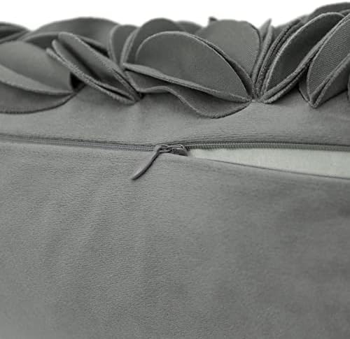 KINGROSE Handmade 3D Flower Pillow Cover, 12 x 20 Inches - Image 5