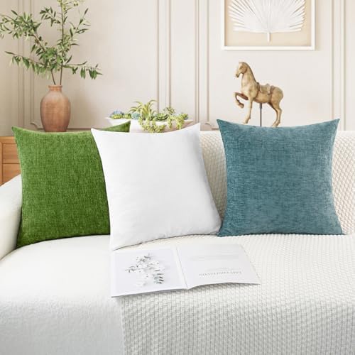 CaliTime Decorative Couch Throw Pillow Covers 26 X 26 Inches True White - Image 5
