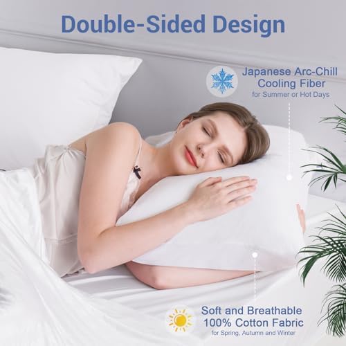 Elegear Cooling Pillow Cases for Hot Sleepers, Queen 20'' x 30'' - Image 3