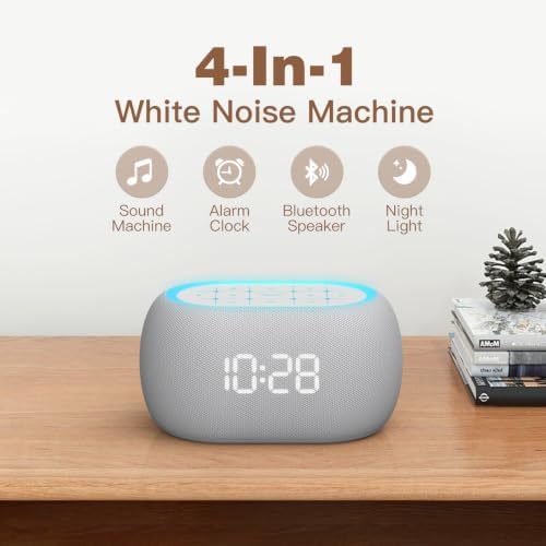 ANJANK White Noise Sound Machine Alarm Clock - Image 2