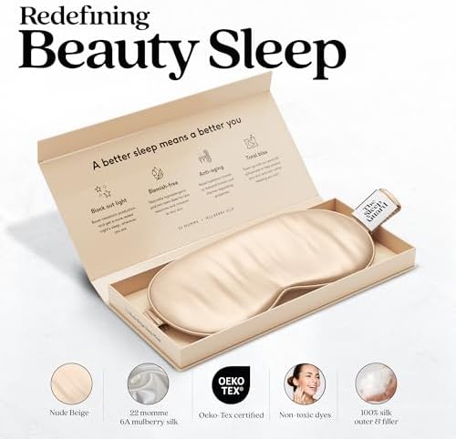 TheSleepGuard Pure Silk Sleep Mask Light Blocking Travel Essentials. Eye Masks - Image 2