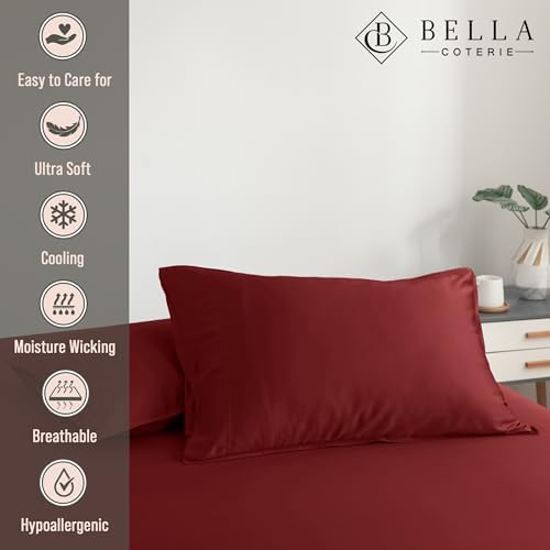 BELLA COTERIE | Luxury Bamboo Viscose Standard Size Pillowcase Set - Image 2