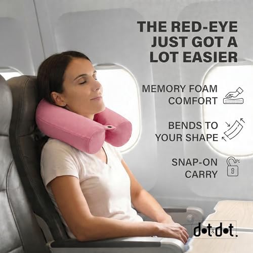 Dot&Dot Twist Memory Foam Travel Pillow, Bendable Neck Pillow - Image 2