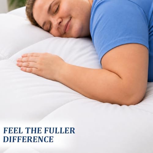 Cal King Mattress Topper, 900 GSM High-Fill Design, Fuller & Plusher Feel - Image 3