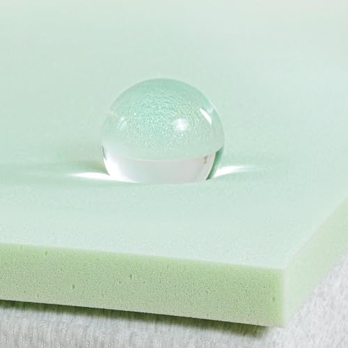 ZINUS 1.5 Inch Green Tea Memory Foam Mattress Topper, Pressure-Relieving Layers by ZinusInc