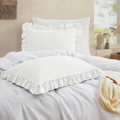 Ruffled Pillow Cases, King 20"x36" - Image 2