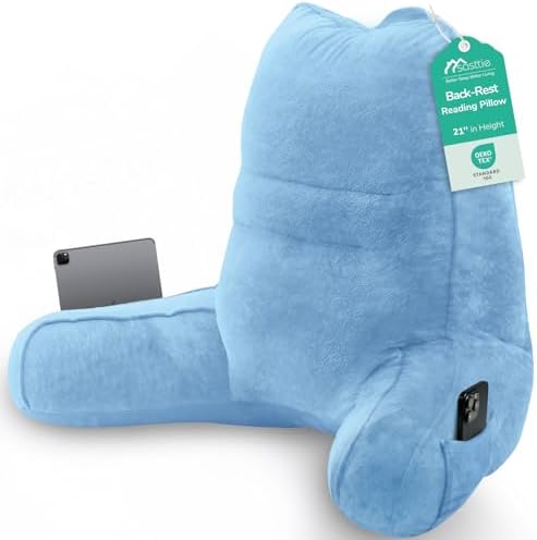 Sasttie Reading Pillow for Bed, Back Pillow for Sitting Up by SASTTIE
