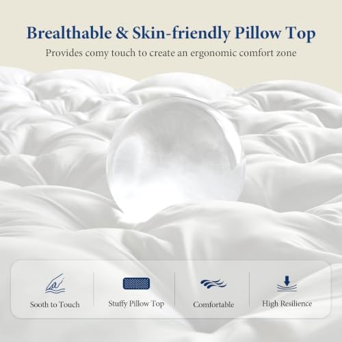 5 Inch Twin Gel Memory Foam Mattress Topper - Image 4