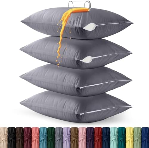 Set of 4 Pillow Protectors by UTOPIABEDDING