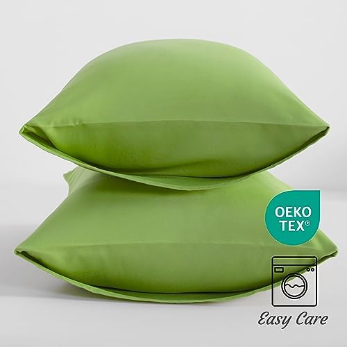 NTBAY King Microfiber Pillowcases, Sage Green - Image 5