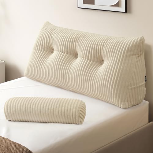 Z-hom Headboard Pillow, Wedge Backrest Cushion, Twin Size, ONE Roll Pillow by Z-HOM