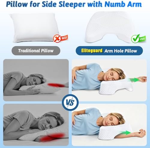 Side Sleeper Pillow with Arm Hole - Image 4