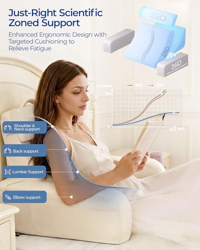 Kayfia Reading Pillow, 30-90° Stepless Adjust Angle Height - Image 5