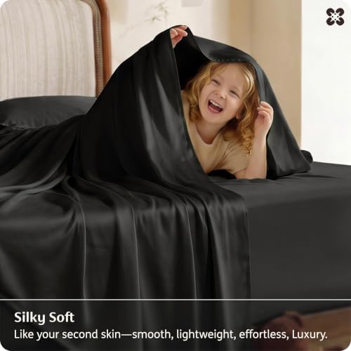 Bedsure PureWoven 100% Viscose Derived from Bamboo, King Size Sheets Set - Image 5
