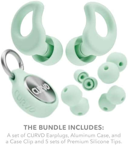 CURVD Ear Plugs for Sleeping, Noise Blocking Earplugs, 28dB SNR - Image 4
