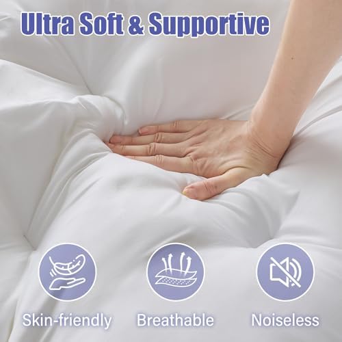 WhatsBedding 4 Inch Memory Foam Mattress Topper Queen - Image 2