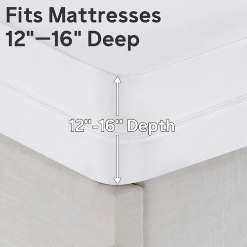 Mattress Encasement Twin XL Zippered Waterproof - Image 5