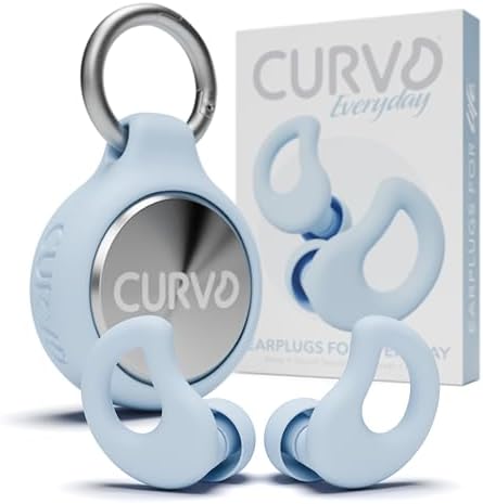 CURVD Ear Plugs for Sleeping, Noise Blocking Earplugs, 28dB SNR by CURVDEARPLUGS
