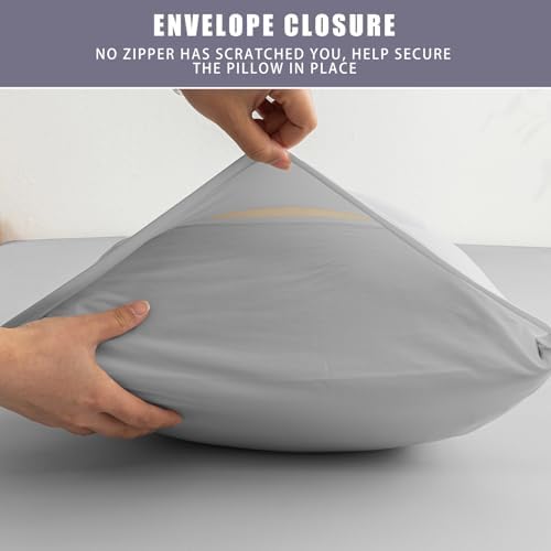 TELUS Cooling Pillowcases King Size 2-Pack, Silky Soft Breathable Pillow Case - Image 2