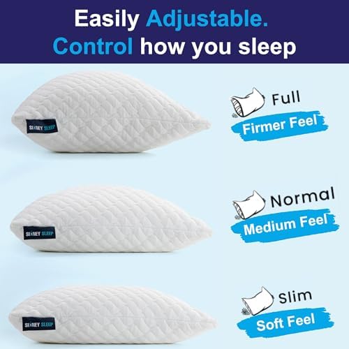 Sidney Sleep Set of 2 Queen Size Bed Pillows - Image 2