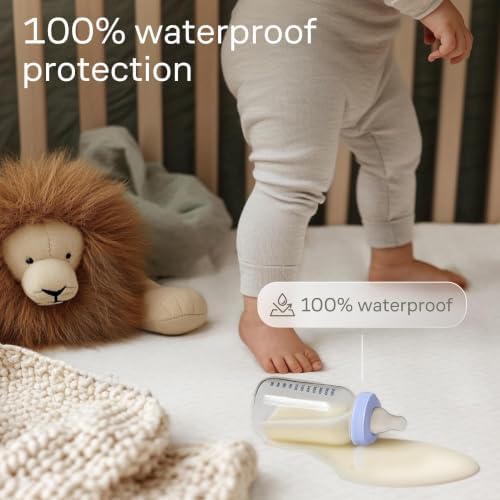 Niagara Crib 2 Pack 100% Waterproof Mattress Protector, Soft Breathable Crib - Image 4