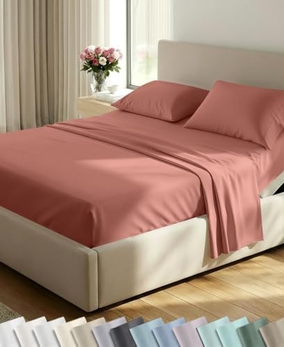 California Design Den Luxury 600 Thread Count Split King Bed Sheets by CaliforniaDesignDen