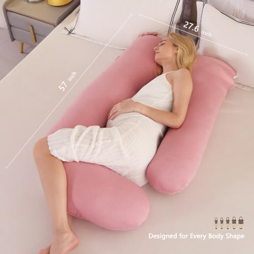 Pregnancy Pillows for Sleeping, 57-inch U Shaped Full Body Maternity Pillow - Image 5
