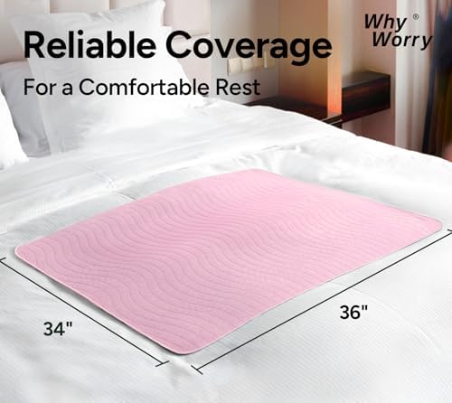 WHYWORRY Washable Bed Pads for Adult Incontinence - Image 2