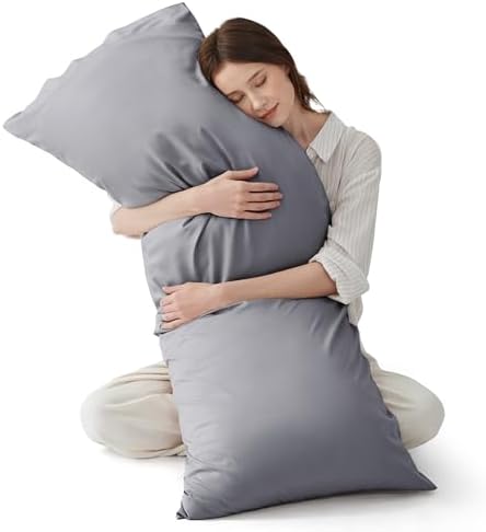 Bedsure PureWoven Body Long Pillowcase, 100% Rayon Derived from Bamboo by BEDSURE