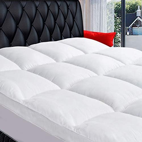 COONP California King Mattress Topper, Cotton Thick Pillow Top Mattress Pad by COONP
