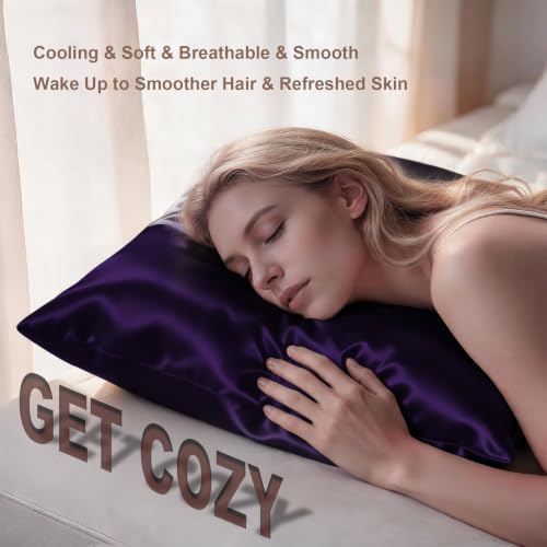 LYSHIN Silk Pillow Cases 2 Pack King Size - Image 5
