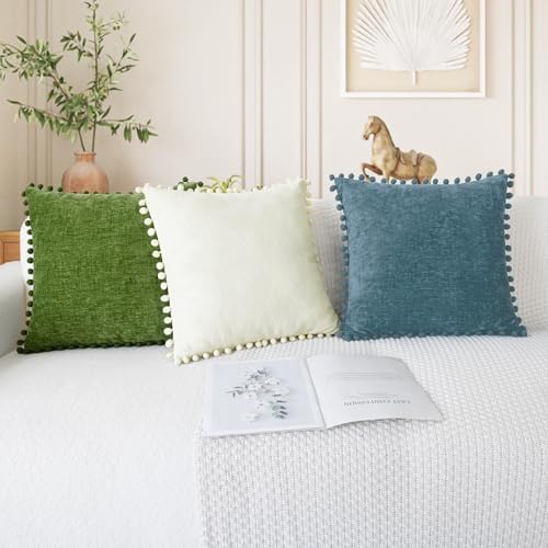 CaliTime Decorative Couch Throw Pillow Covers 20 X 12 Inches Cream - Image 5