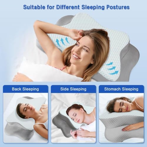 Pain Relief Cervical Pillow for Neck Support, Adjustable Ergonomic Pillow - Image 3