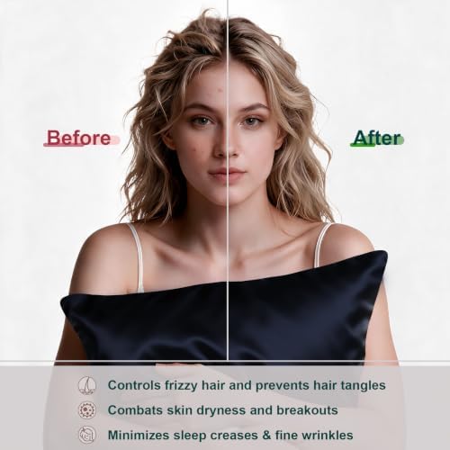 LYSHIN Silk Pillow Cases 2 Pack King Size - Image 4