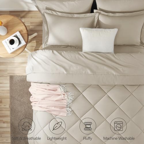 CozyLux California King Comforter Set 104"x96", 7 Piece - Image 5