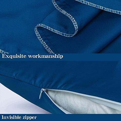 NTBAY Queen Satin Pillowcases, Royal Blue - Image 3